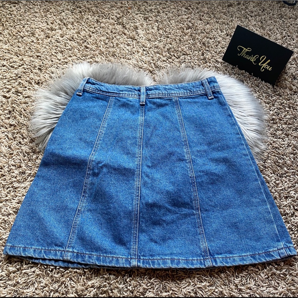 DENIM A-LINE SKIRT - Picture 7 of 8